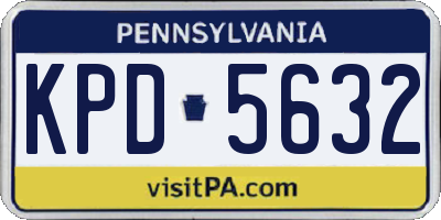 PA license plate KPD5632