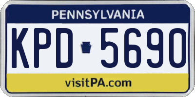 PA license plate KPD5690