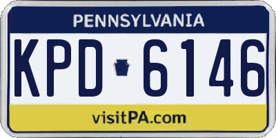 PA license plate KPD6146