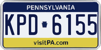 PA license plate KPD6155