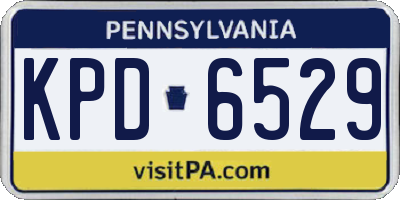 PA license plate KPD6529