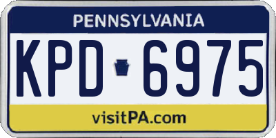 PA license plate KPD6975