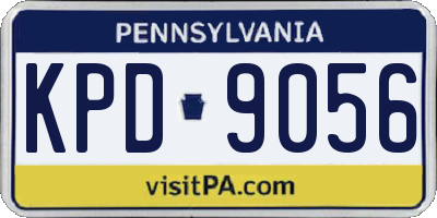 PA license plate KPD9056