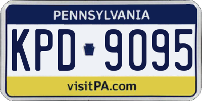 PA license plate KPD9095