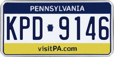PA license plate KPD9146