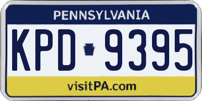 PA license plate KPD9395