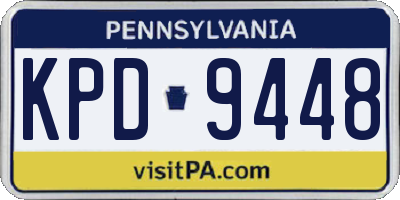 PA license plate KPD9448