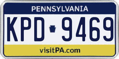 PA license plate KPD9469