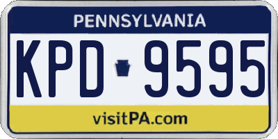 PA license plate KPD9595