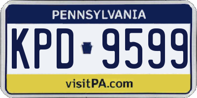 PA license plate KPD9599