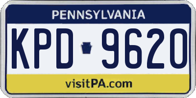 PA license plate KPD9620