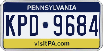 PA license plate KPD9684