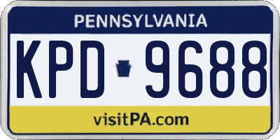PA license plate KPD9688