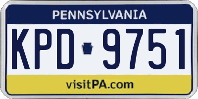 PA license plate KPD9751
