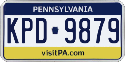 PA license plate KPD9879