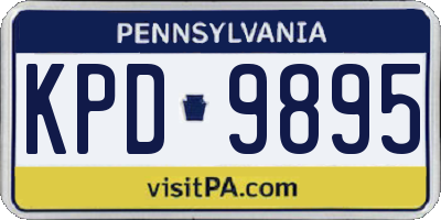 PA license plate KPD9895