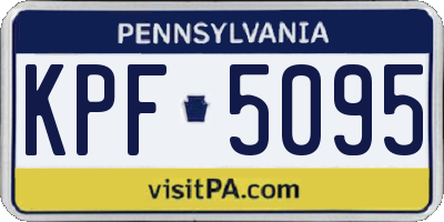 PA license plate KPF5095