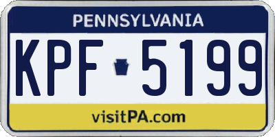 PA license plate KPF5199