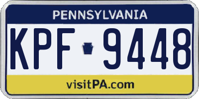 PA license plate KPF9448