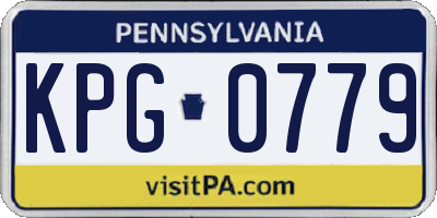 PA license plate KPG0779