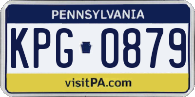 PA license plate KPG0879