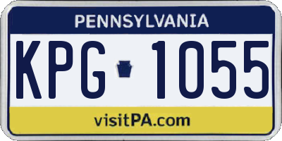 PA license plate KPG1055