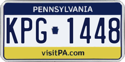 PA license plate KPG1448
