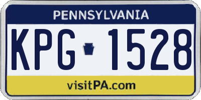 PA license plate KPG1528