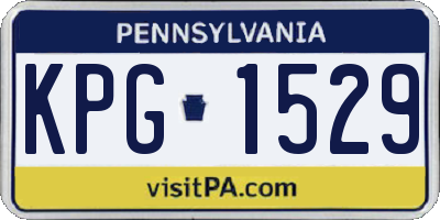 PA license plate KPG1529