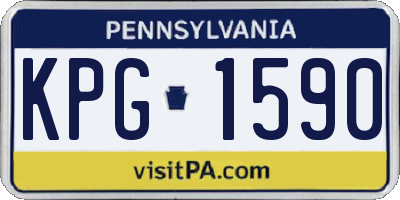PA license plate KPG1590