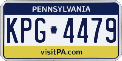 PA license plate KPG4479