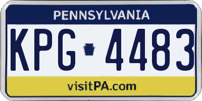 PA license plate KPG4483