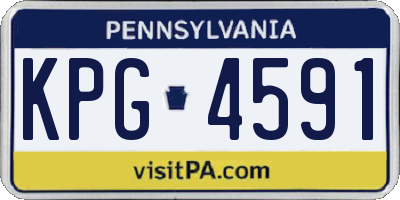 PA license plate KPG4591