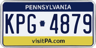 PA license plate KPG4879