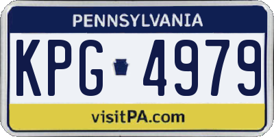 PA license plate KPG4979
