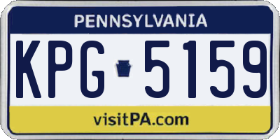 PA license plate KPG5159