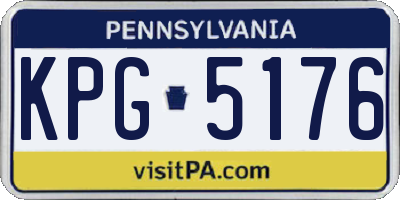 PA license plate KPG5176