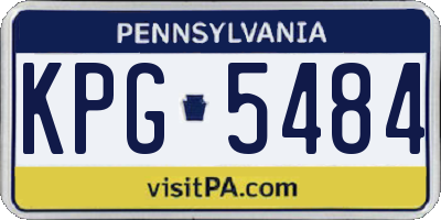 PA license plate KPG5484