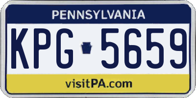 PA license plate KPG5659