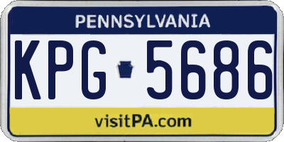 PA license plate KPG5686