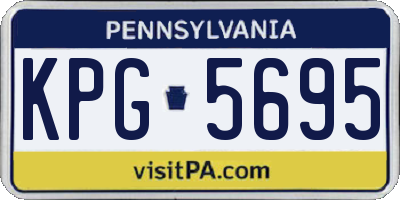 PA license plate KPG5695