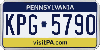 PA license plate KPG5790