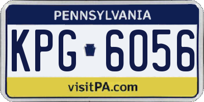 PA license plate KPG6056