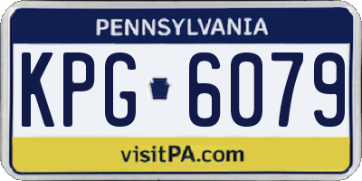 PA license plate KPG6079