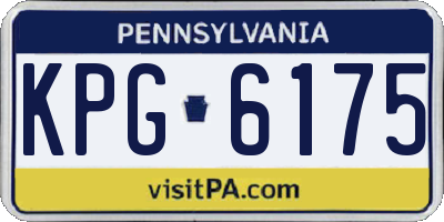 PA license plate KPG6175