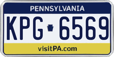 PA license plate KPG6569