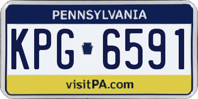 PA license plate KPG6591