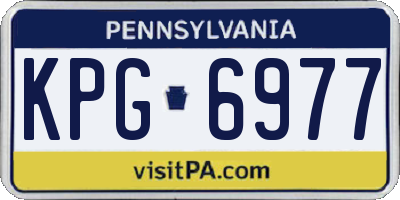 PA license plate KPG6977