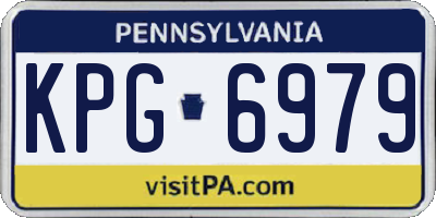 PA license plate KPG6979