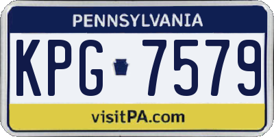 PA license plate KPG7579